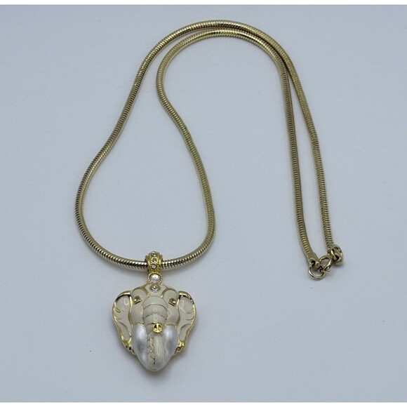 Edgar Berebi Maharaja Elephant Pendant Necklace 1997 Vintage Locket w/Signed COA - Picture 5 of 11